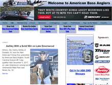 Tablet Screenshot of americanbassanglers.com